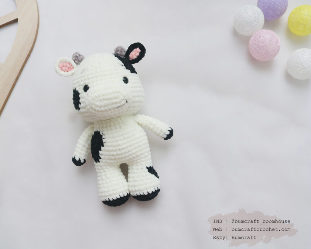PDF files-Digital Standing COW crochet pattern-Handmade crochet decor ...
